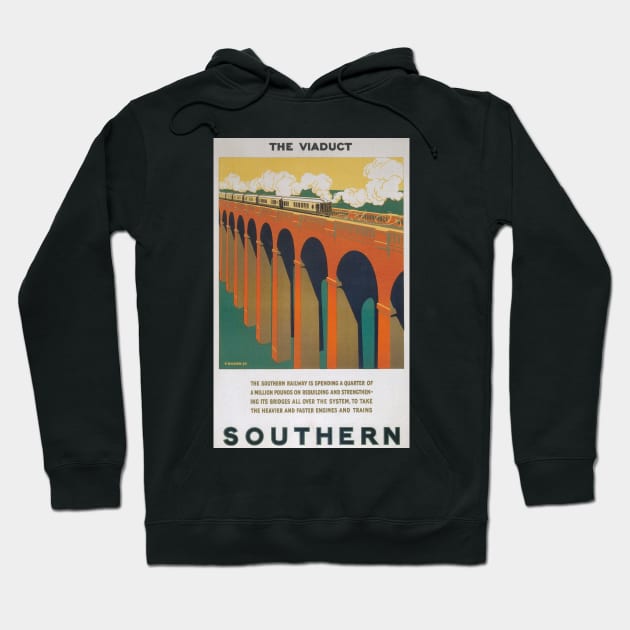 Southern Railways - Vintage Railway Travel Poster - 1925 Hoodie by BASlade93